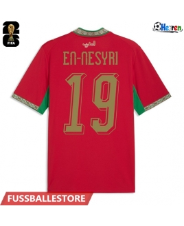 Günstige Marokko Youssef En-Nesyri #19 Heimtrikot WM 2026 Kurzarm